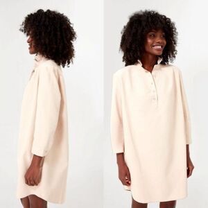 Pomander Place Polly Tunic Dress 100% Cotton Cream Tan Plus Size XXL